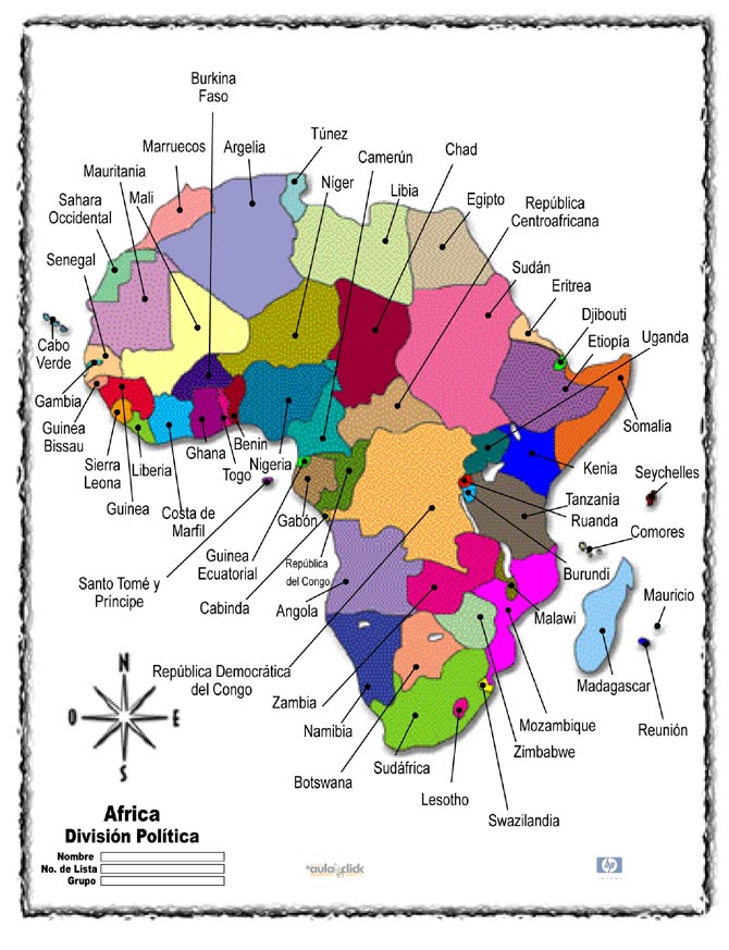 mapa europa y africa. Examen mapa Asia.